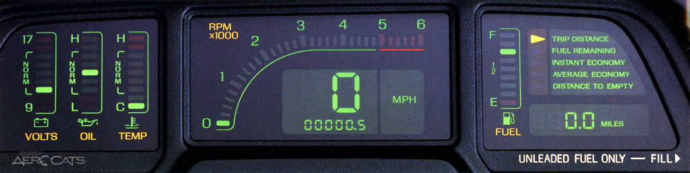 1992 Cougar Electronic Dash